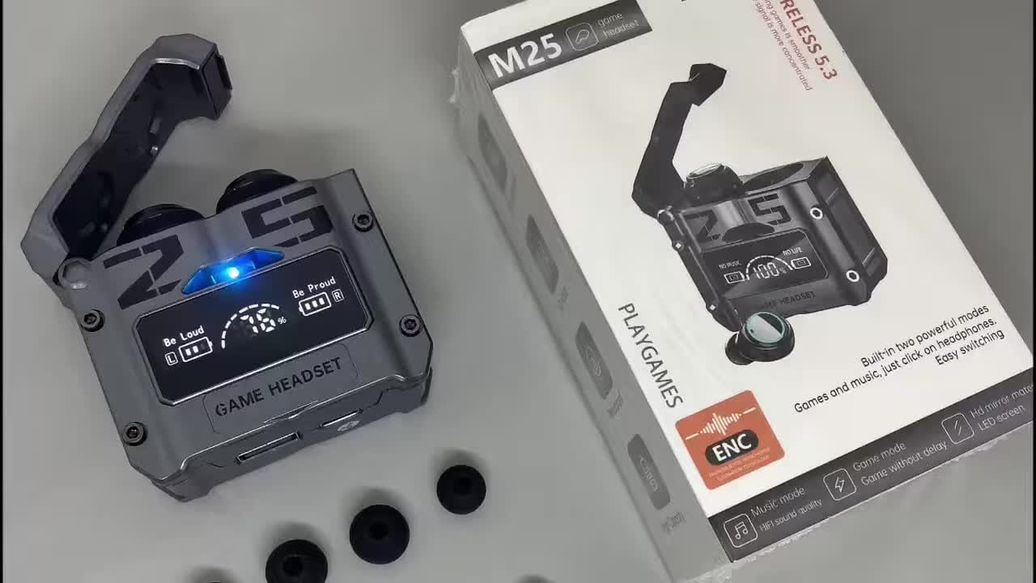 SKU: AP-2007 M25 TWS Wireless Gaming Earbuds With Built in Dual Mods Gaming/ Music