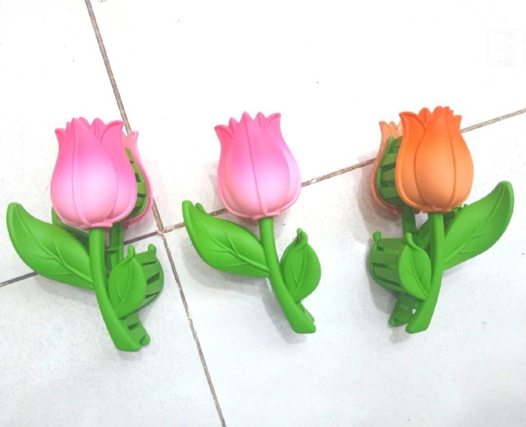 Multicolor Flower Full Length Hair Catcher - Pack of 2
