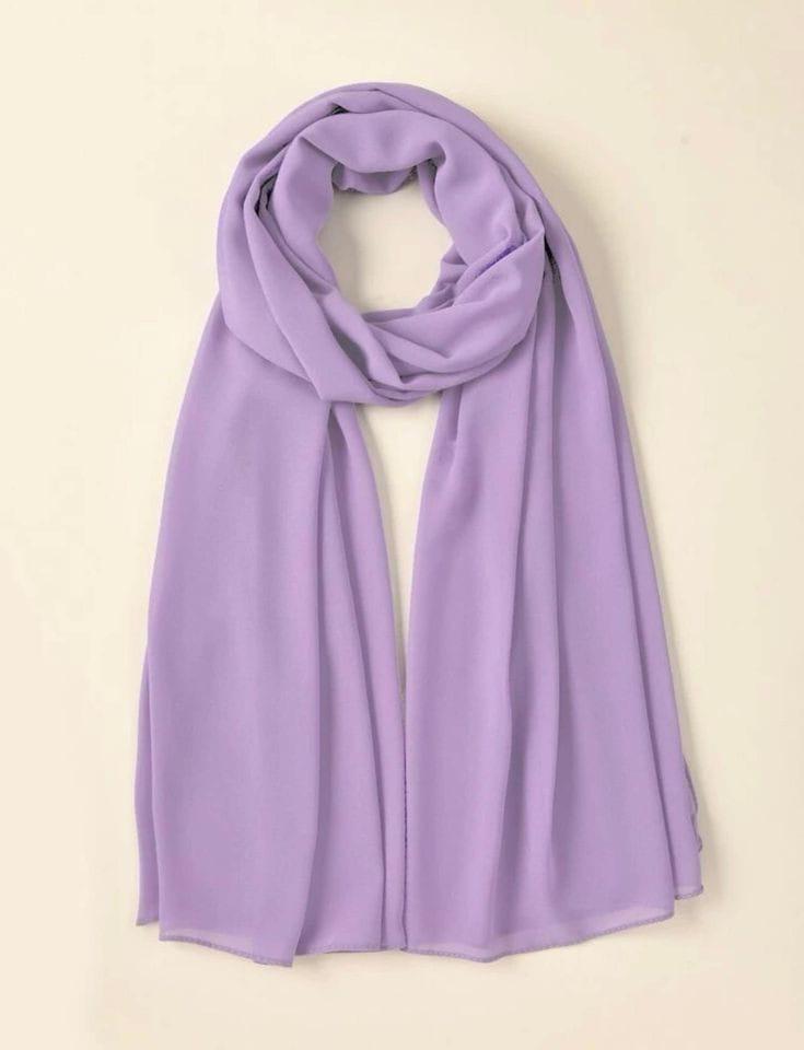 1 Pc Chiffon Plain Scarves 1