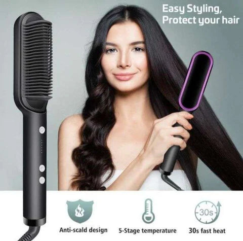 Hair Straightener Brush – Random Color